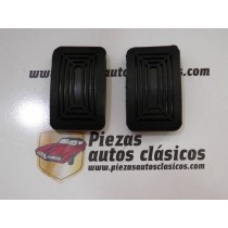 Pareja goma pedal (con dibujo original) Renault 4, 5, 6, 7, 8, 10, 12 Ref: 0606090800