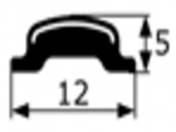 Junquillo cromado contorno luna Seat 850,128,124 Renault 4, 5,6,7....,vendido por metros