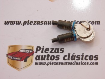 Pareja de bombín de cerradura Renault 4, 6 y 12 antiguo (misma llave)