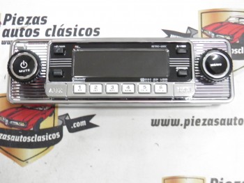 Radio CD RETRO CROMADA